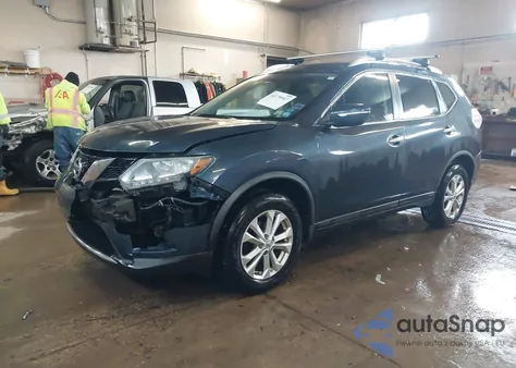 2015 Nissan Rogue Sv z USA, uszkodzony, nr VIN KNMAT2MV8FP548566